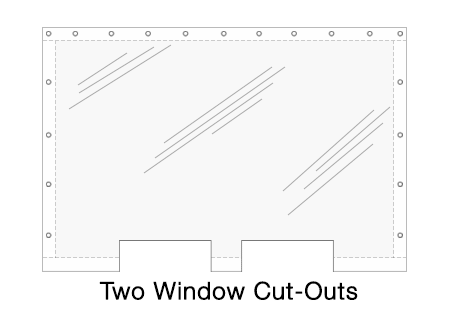 Two window cut outs